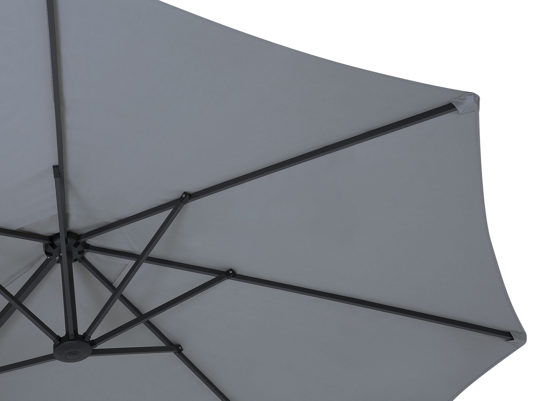 Ombrellone doppio da giardino in alluminio 460x270xH240 cm Alu Twin Grigio