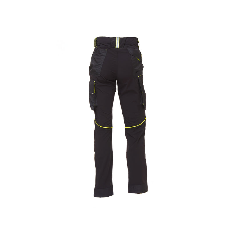 Pantalone da lavoro in tessuto U-4 con tasche Black Carbon WORLD U-Power