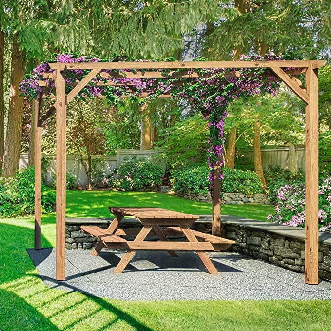 Pergola in legno di pino autoclavato 300x300xH250 cm Forest