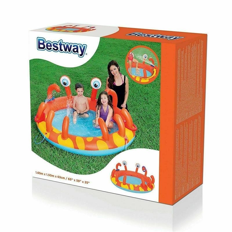 Piscina Baby Granchio con giochi d'acqua play center Bestway 53058