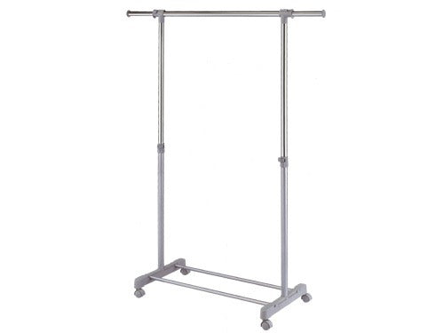 Stand appendiabiti regolabile in larghezza e altezza in acciaio con finiture in resina Mono Master L84 Brixo