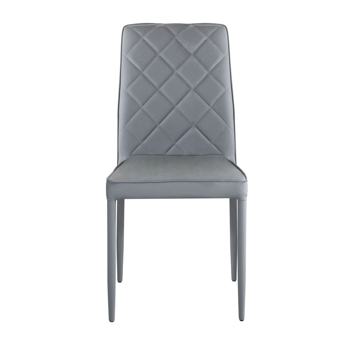 Sedia da pranzo per interni in acciaio ed ecopelle Skin