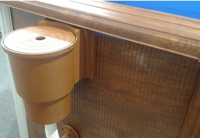 Skimmer a parete in kit per piscine in acciaio GRE AR100