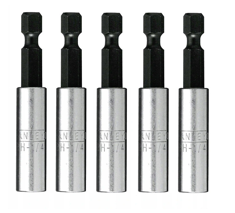 Set 5 portainserti magnetici esagonali 60mm Stanley 1-68732