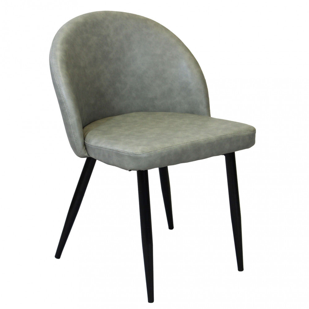 Sedia poltrona da interno con struttura in metallo e seduta morbida rivestita in ecopelle Call Me Large