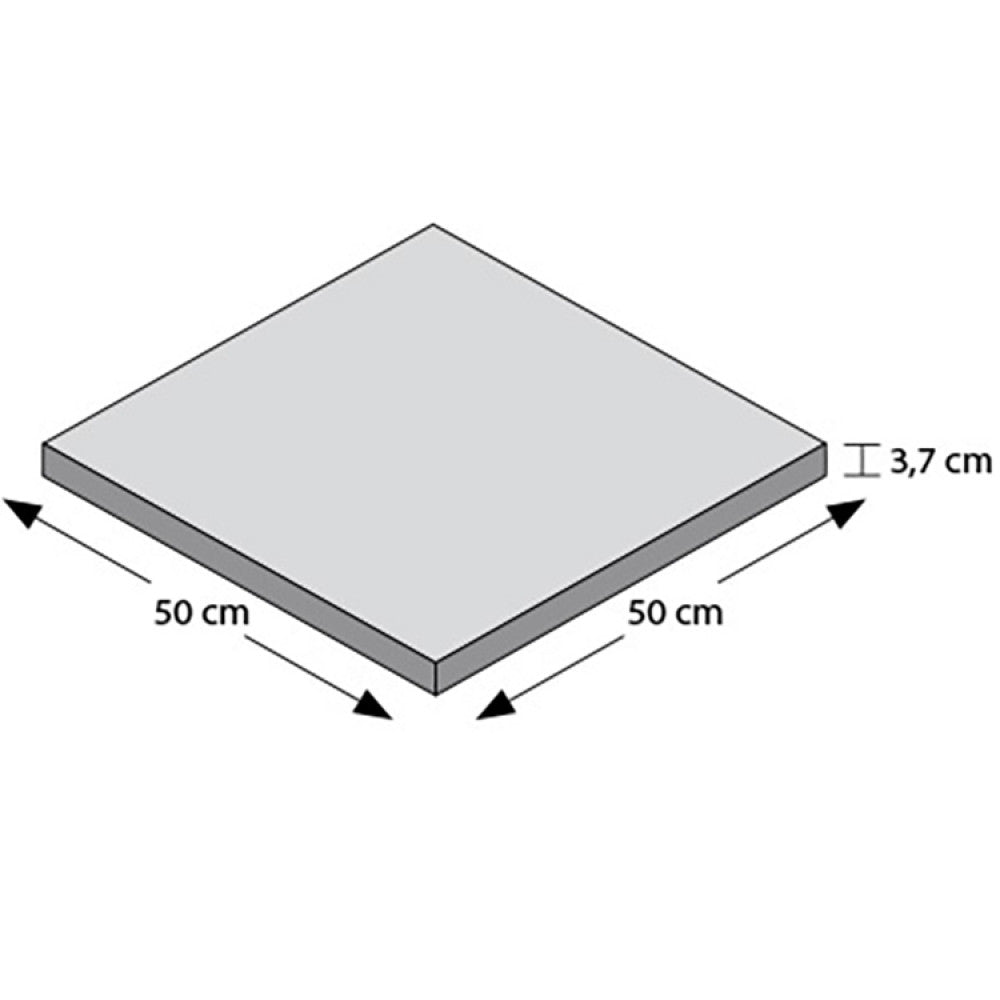 Base piastra in cemento 50x50 cm 22 kg per ombrellone con base a crociera